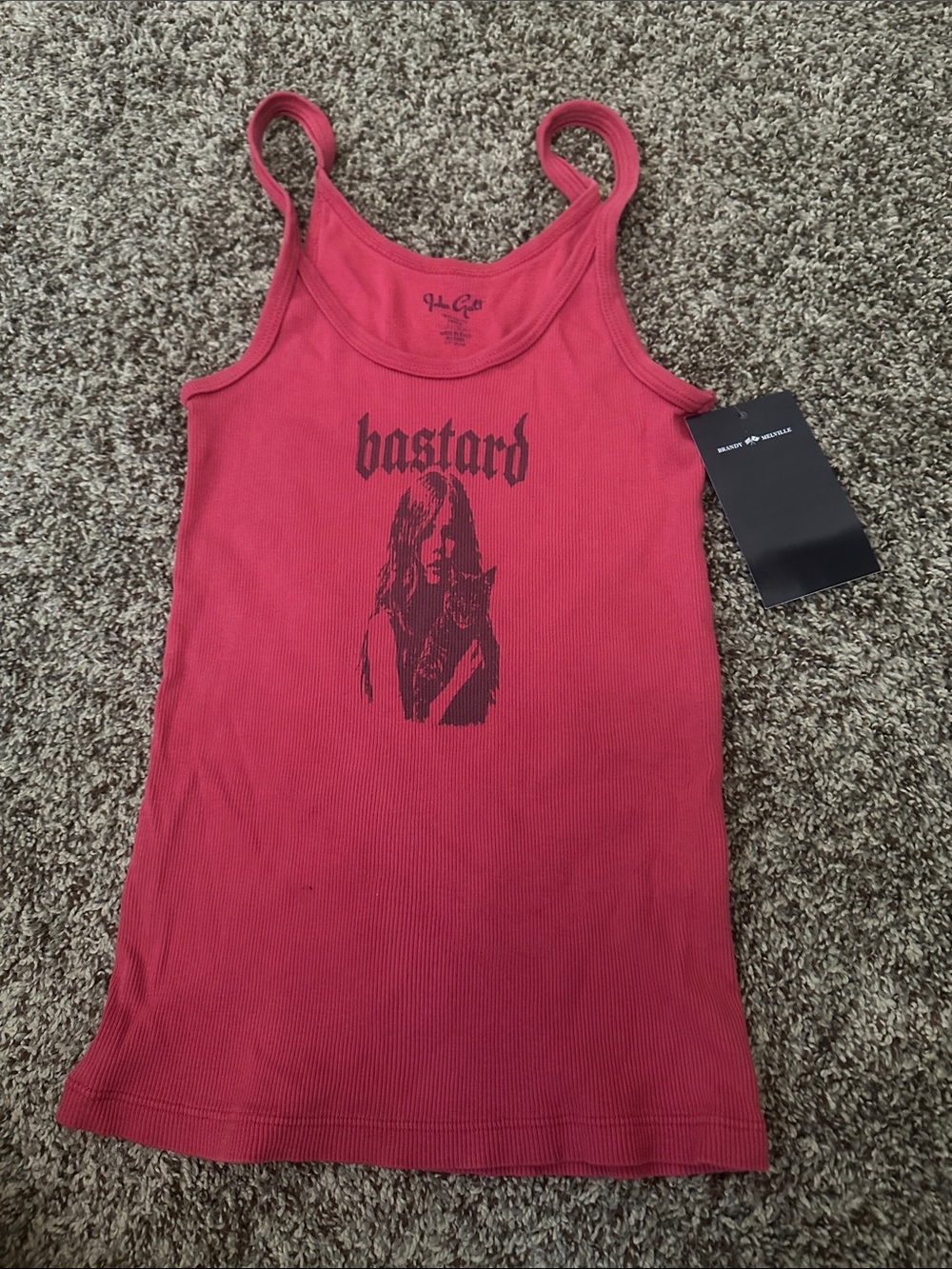 Brandy Melville Bastard graphic tank